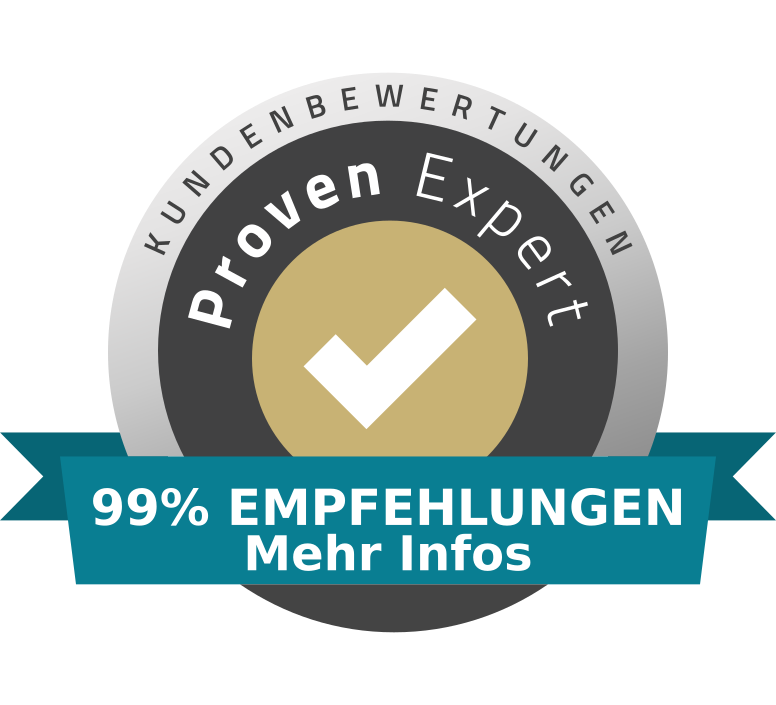 ProvenExpert: 99 % Empfehlungen